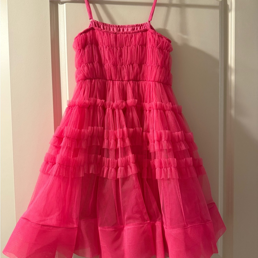Velvet Teen Formal Dress in Bright Pink